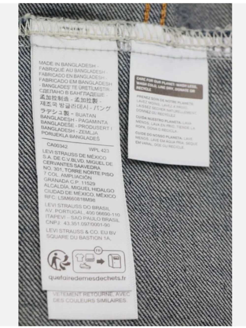 Levi's Premium Men's Trucker Denim Jacket Relaxed Dark Wash 100% Cotton Size M